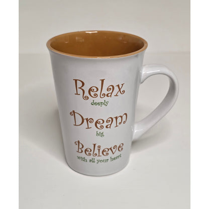 Mulberry Inspirational Ceramic Mugs - Set of 4 - Coffee Tea Cups - Dishwasher Safe