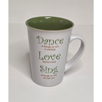 Mulberry Inspirational Ceramic Mugs - Set of 4 - Coffee Tea Cups - Dishwasher Safe